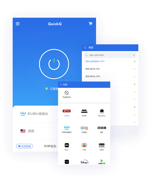 QuickQ 网络架构示意